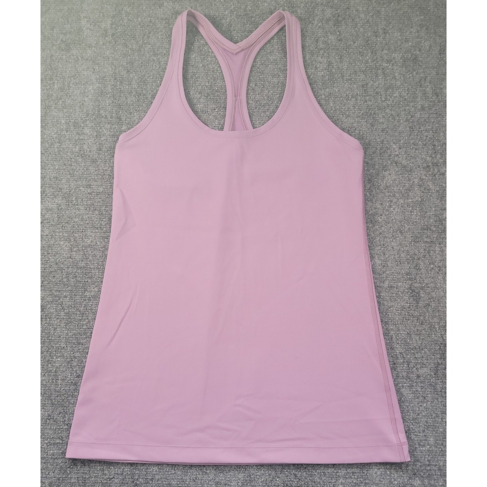 Lululemon Cool Racerback Tank Top Pink Mauve Yoga Activewear Slim Fit